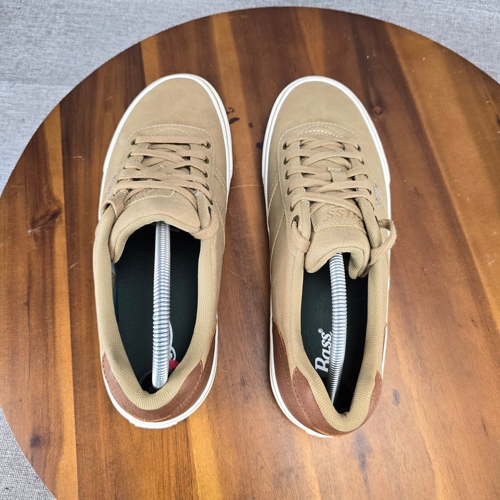 Bass Mens 7011252 Tan Brown Pebbled Synthetic Low Top Sneakers Size 10 US - Picture 8 of 14